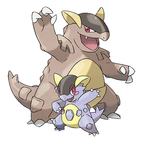 Mega Kangaskhan Ilustración oficial de 