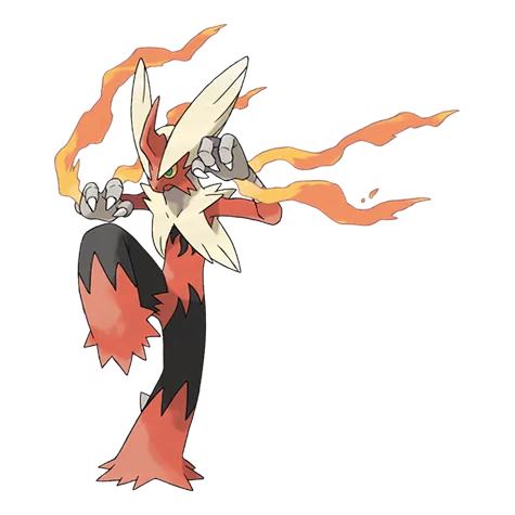 Mega Blaziken Illustrazione ufficiale di 