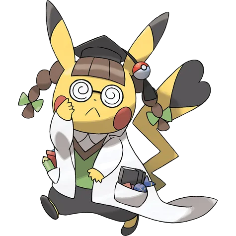 Pikachu Ph.D.  offizielles Artwork