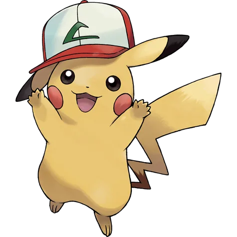 Pikachu (Original Cap) Illustrazione ufficiale di 