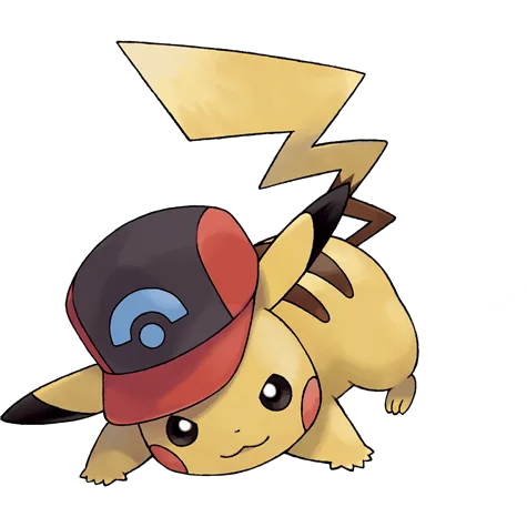 Pikachu (Sinnoh Cap) Illustration officielle de 