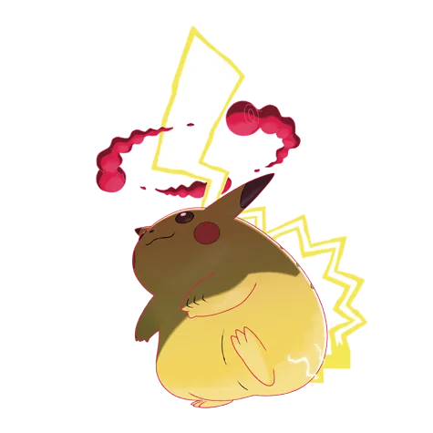 Gigantamax Pikachu  official artwork