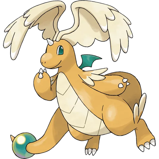 Mega Dragonite Illustration officielle de 