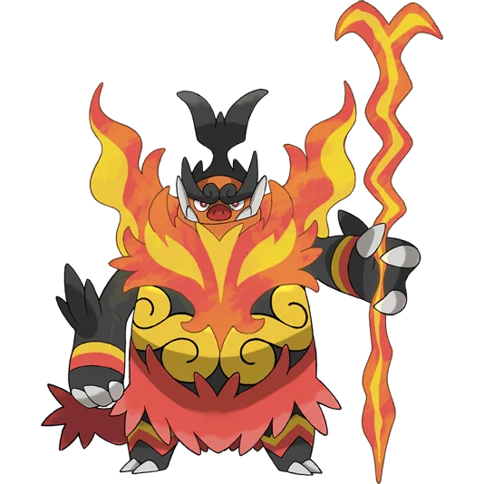 Mega Emboar Illustrazione ufficiale di 