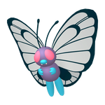 Gigantamax Butterfree Ilustración oficial de 