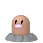 Diglett game sprite