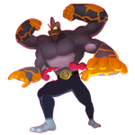 Gigantamax Machamp Ilustración oficial de 