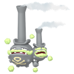 Galarian Weezing  official artwork