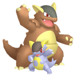 Mega Kangaskhan Minh họa Pokémon