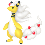 Mega Ampharos  official artwork