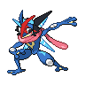 Ash's Greninja game sprite