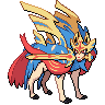 Zacian (Crowned Sword) game sprite